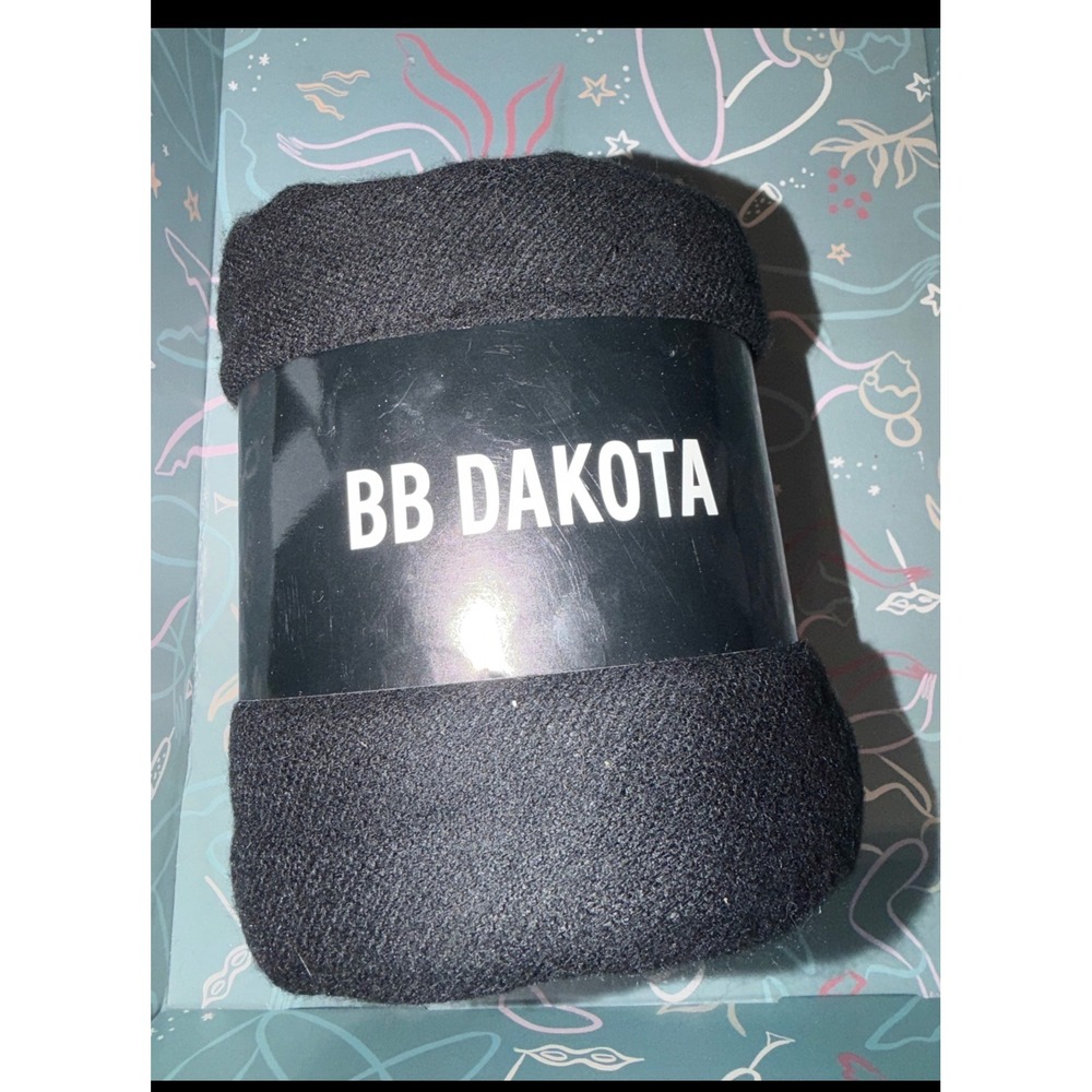 BB Dakota Black Grey Stripe Poncho One Size‎ women lady